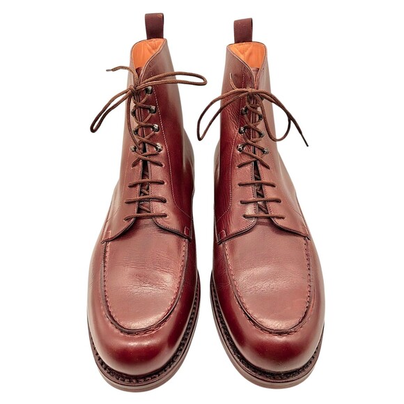 NOS Vintage GUCCI Balmoral Dress Moc Toe Leather Men's Boots - Picture 4 of 16